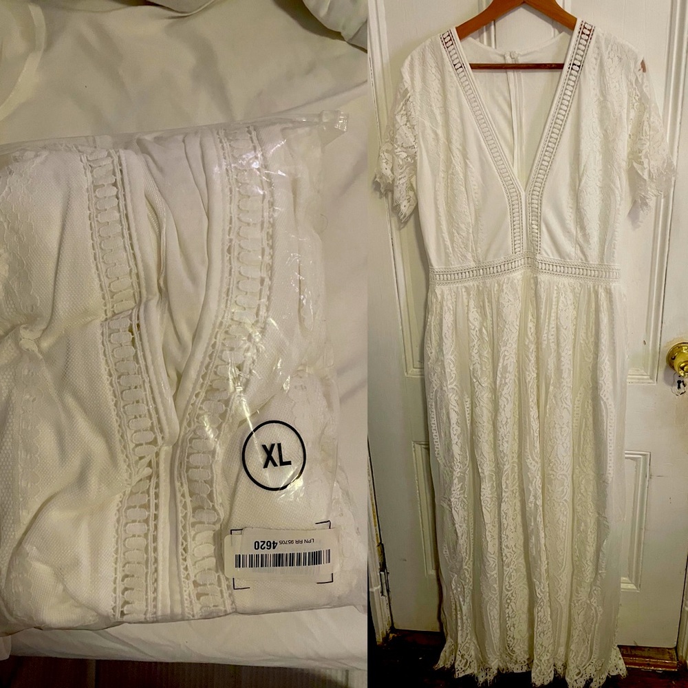 Ivory dress off white very nice